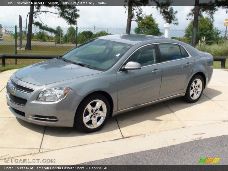 Dark Gray Metallic / Ebony 2009 Chevrolet Malibu LT Sedan