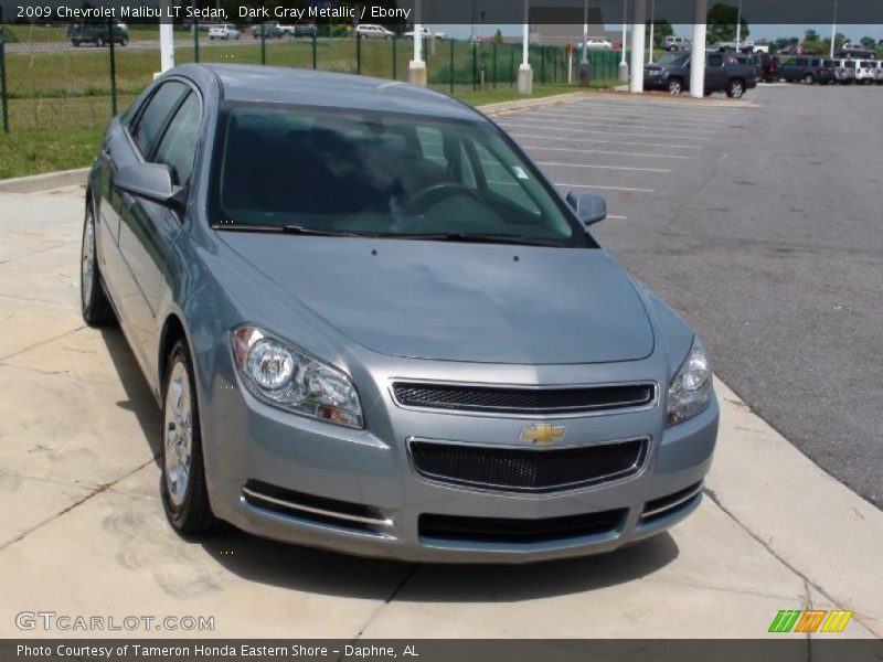 Dark Gray Metallic / Ebony 2009 Chevrolet Malibu LT Sedan