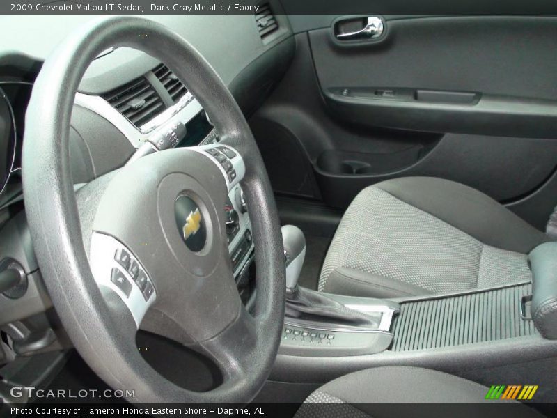 Dark Gray Metallic / Ebony 2009 Chevrolet Malibu LT Sedan