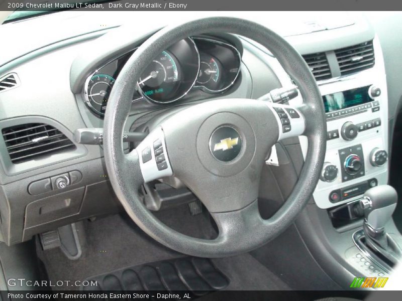 Dark Gray Metallic / Ebony 2009 Chevrolet Malibu LT Sedan