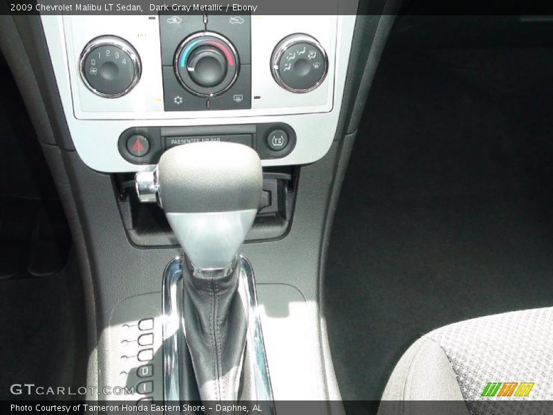 Dark Gray Metallic / Ebony 2009 Chevrolet Malibu LT Sedan