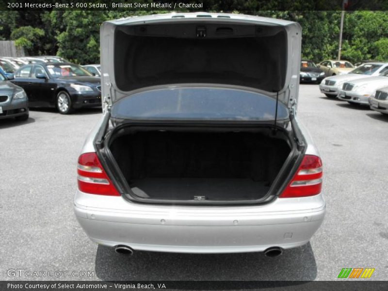 Brilliant Silver Metallic / Charcoal 2001 Mercedes-Benz S 600 Sedan