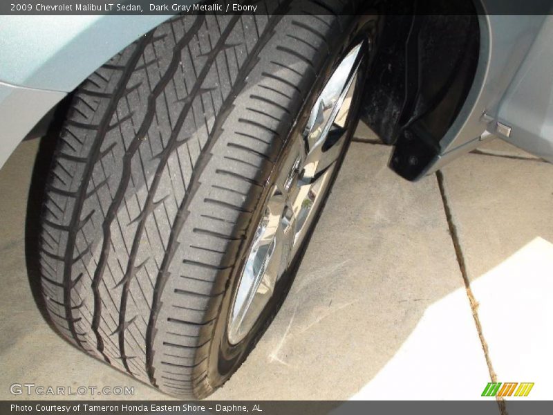 Dark Gray Metallic / Ebony 2009 Chevrolet Malibu LT Sedan