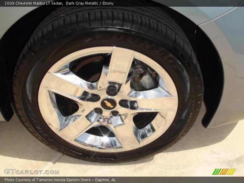 Dark Gray Metallic / Ebony 2009 Chevrolet Malibu LT Sedan