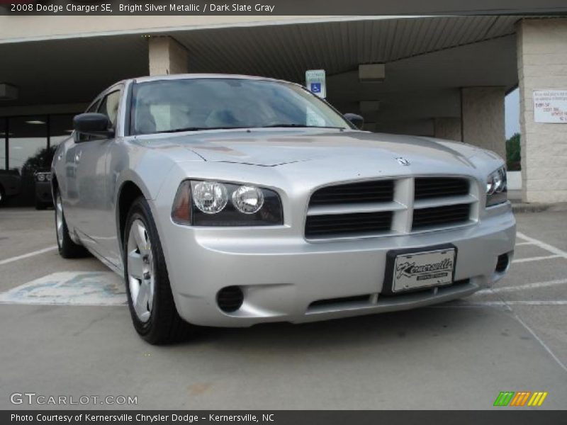 Bright Silver Metallic / Dark Slate Gray 2008 Dodge Charger SE