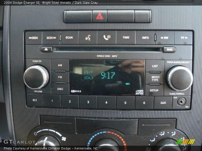 Bright Silver Metallic / Dark Slate Gray 2008 Dodge Charger SE