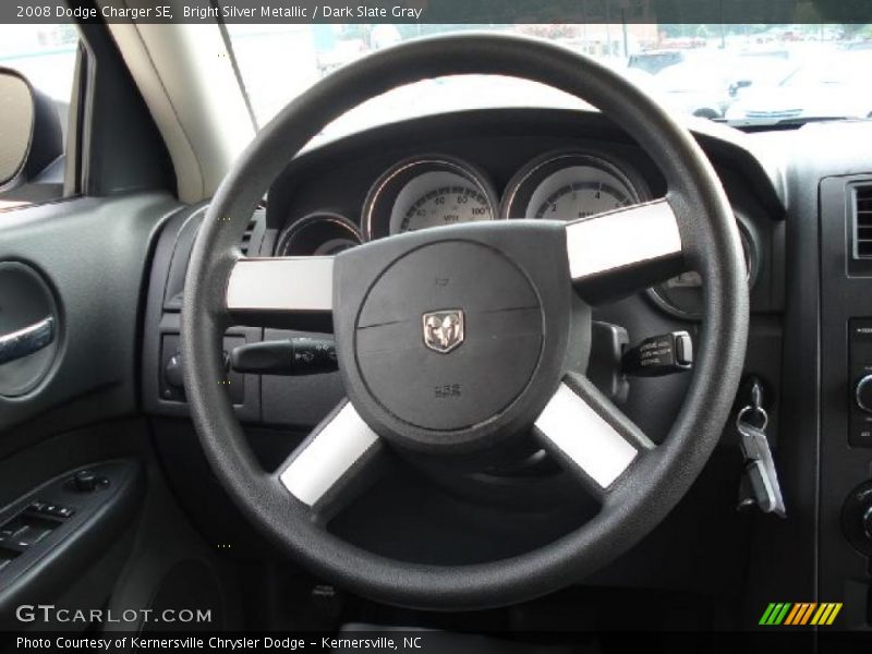 Bright Silver Metallic / Dark Slate Gray 2008 Dodge Charger SE