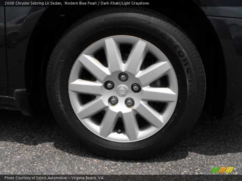Modern Blue Pearl / Dark Khaki/Light Graystone 2008 Chrysler Sebring LX Sedan