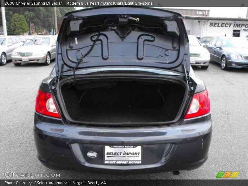 Modern Blue Pearl / Dark Khaki/Light Graystone 2008 Chrysler Sebring LX Sedan