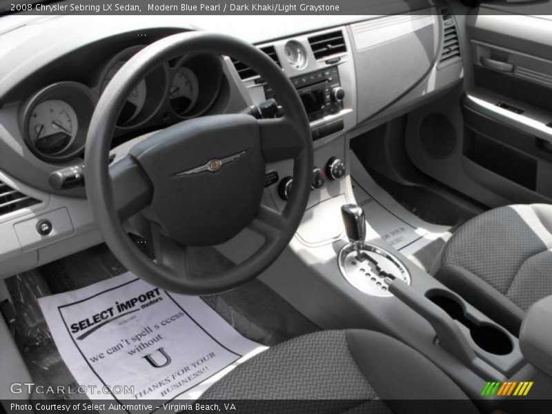 Modern Blue Pearl / Dark Khaki/Light Graystone 2008 Chrysler Sebring LX Sedan