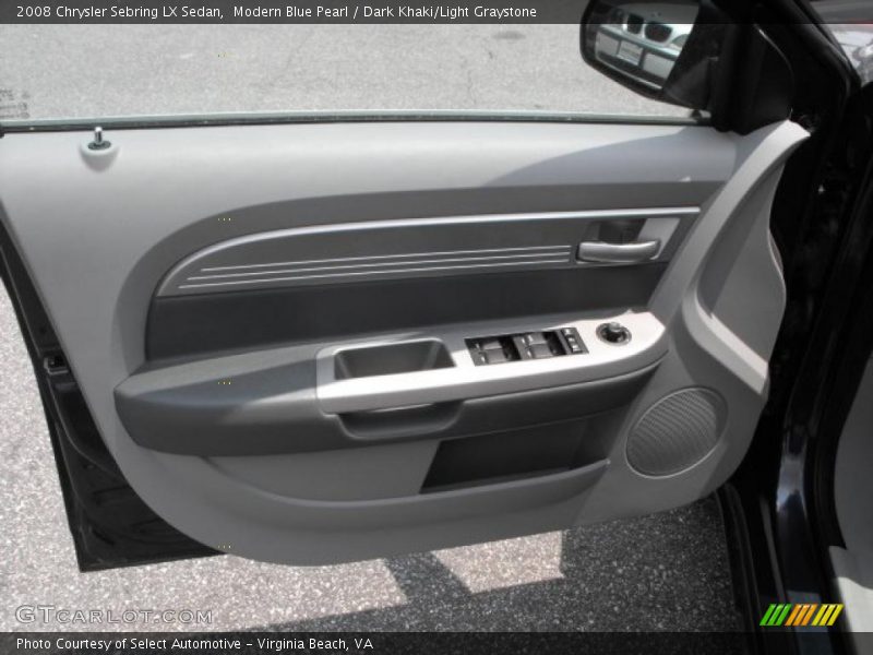 Modern Blue Pearl / Dark Khaki/Light Graystone 2008 Chrysler Sebring LX Sedan