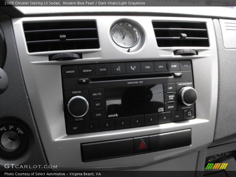 Modern Blue Pearl / Dark Khaki/Light Graystone 2008 Chrysler Sebring LX Sedan