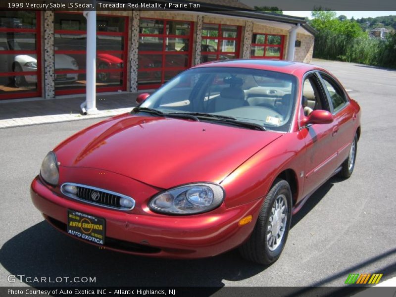 Toreador Red Metallic / Prairie Tan 1998 Mercury Sable LS Sedan