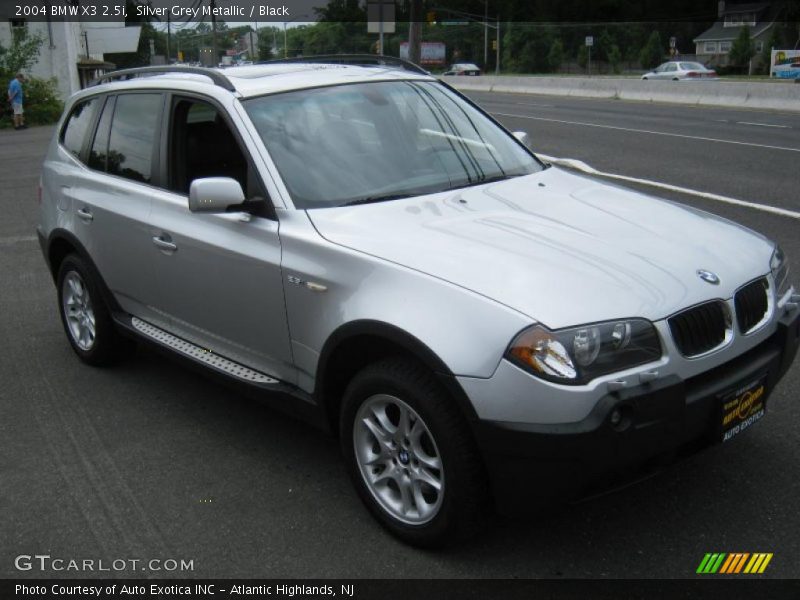Silver Grey Metallic / Black 2004 BMW X3 2.5i