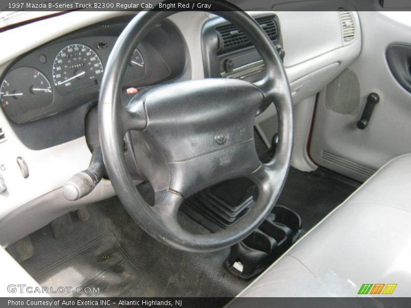 Bright Red / Gray 1997 Mazda B-Series Truck B2300 Regular Cab