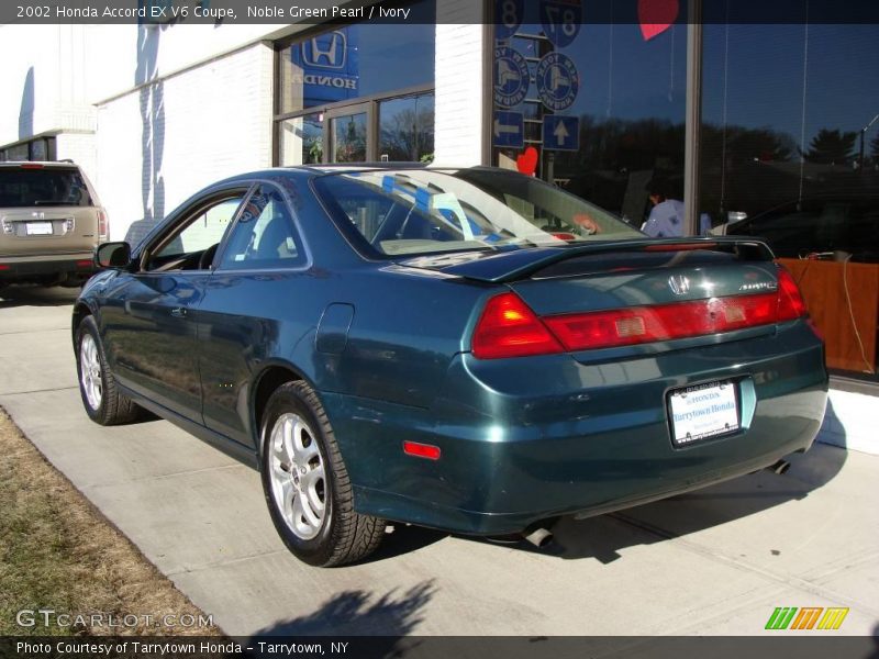 Noble Green Pearl / Ivory 2002 Honda Accord EX V6 Coupe