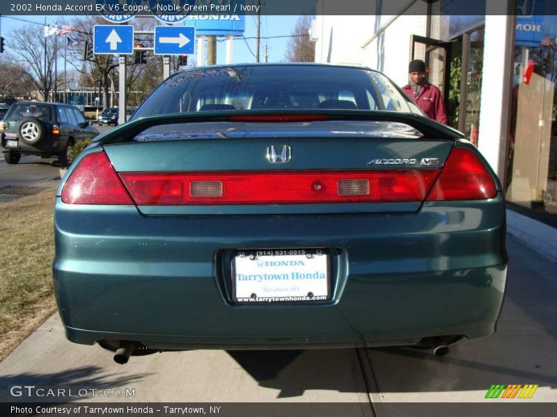 Noble Green Pearl / Ivory 2002 Honda Accord EX V6 Coupe