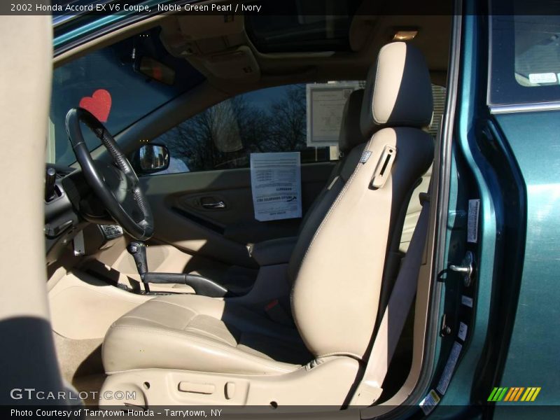 Noble Green Pearl / Ivory 2002 Honda Accord EX V6 Coupe