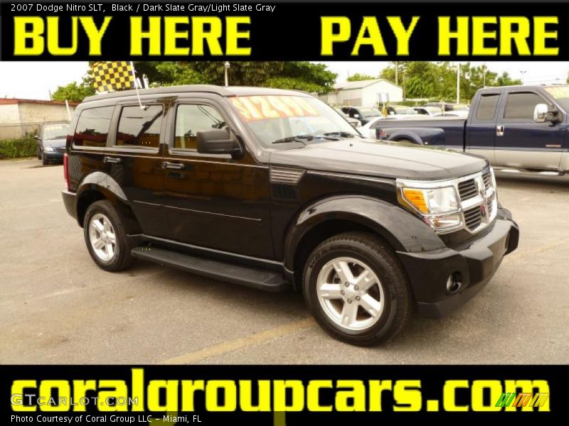 Black / Dark Slate Gray/Light Slate Gray 2007 Dodge Nitro SLT