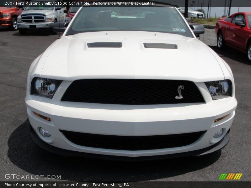 Performance White / Black Leather 2007 Ford Mustang Shelby GT500 Convertible