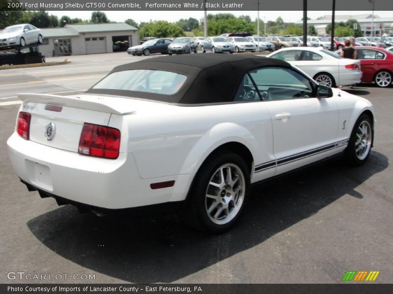 Performance White / Black Leather 2007 Ford Mustang Shelby GT500 Convertible