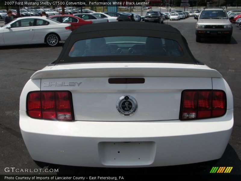 Performance White / Black Leather 2007 Ford Mustang Shelby GT500 Convertible