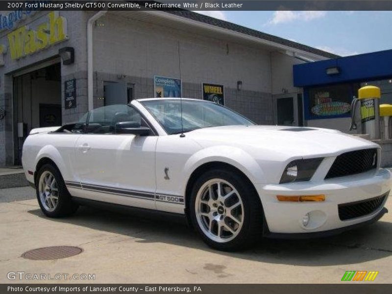 Performance White / Black Leather 2007 Ford Mustang Shelby GT500 Convertible