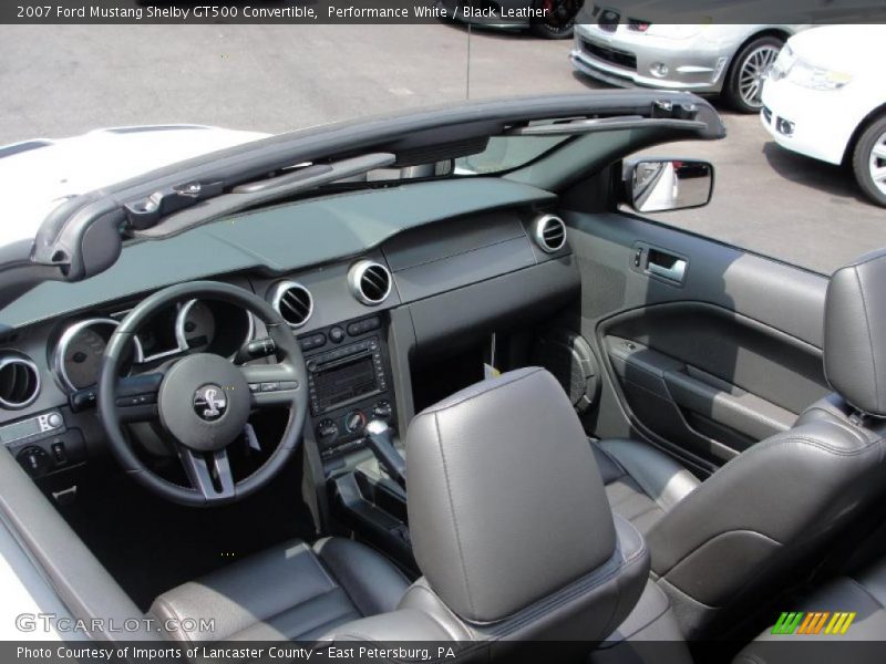 Performance White / Black Leather 2007 Ford Mustang Shelby GT500 Convertible
