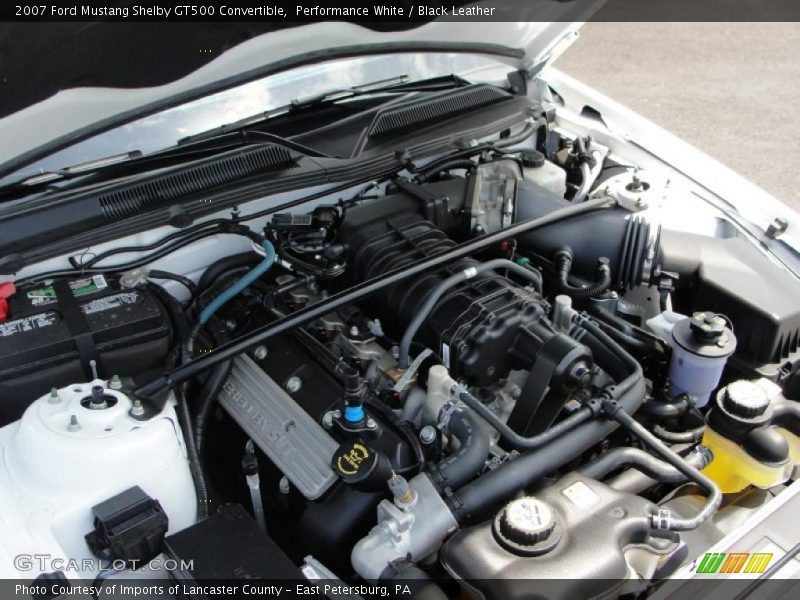 Performance White / Black Leather 2007 Ford Mustang Shelby GT500 Convertible
