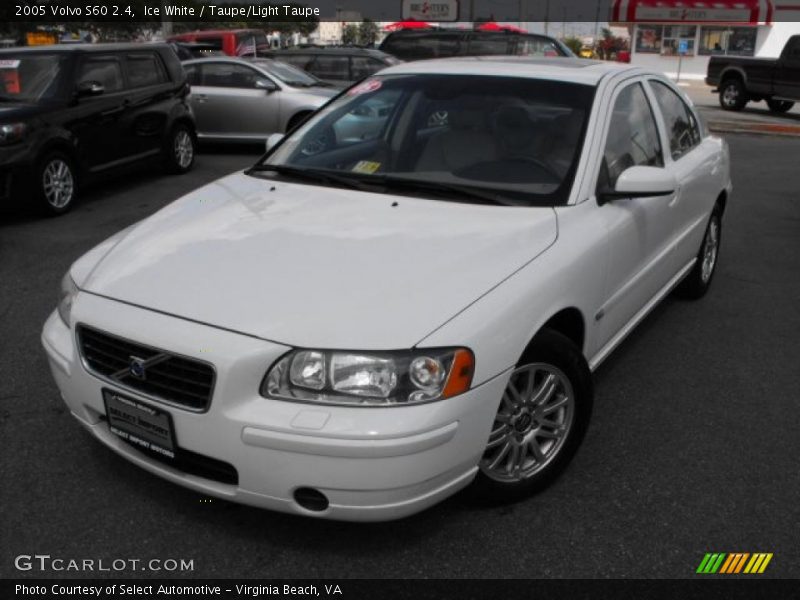 Ice White / Taupe/Light Taupe 2005 Volvo S60 2.4