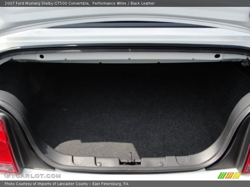 Performance White / Black Leather 2007 Ford Mustang Shelby GT500 Convertible