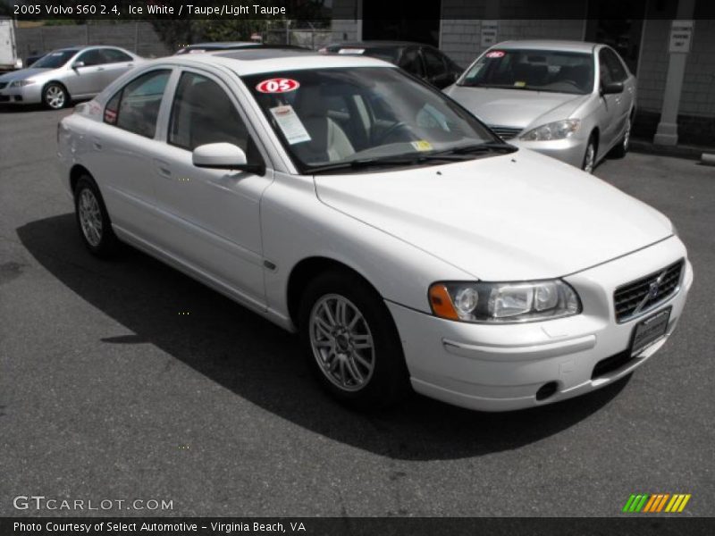 Ice White / Taupe/Light Taupe 2005 Volvo S60 2.4