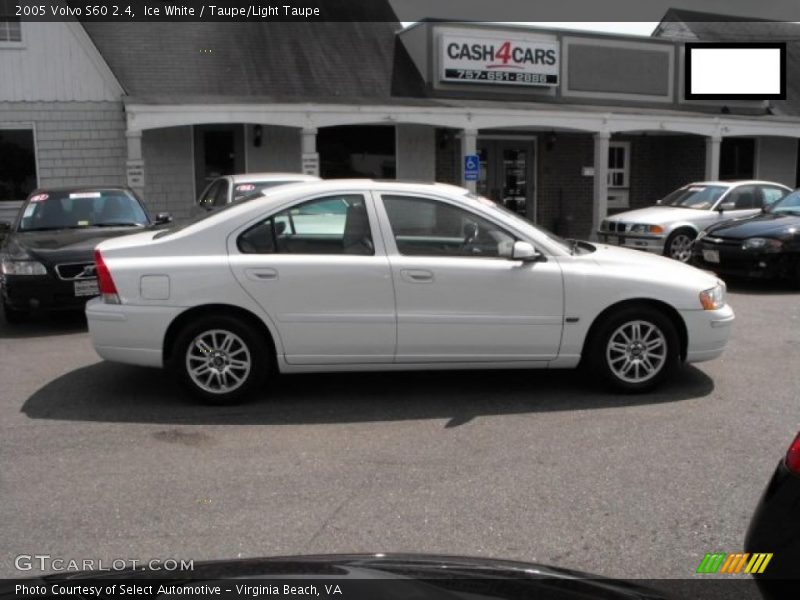 Ice White / Taupe/Light Taupe 2005 Volvo S60 2.4