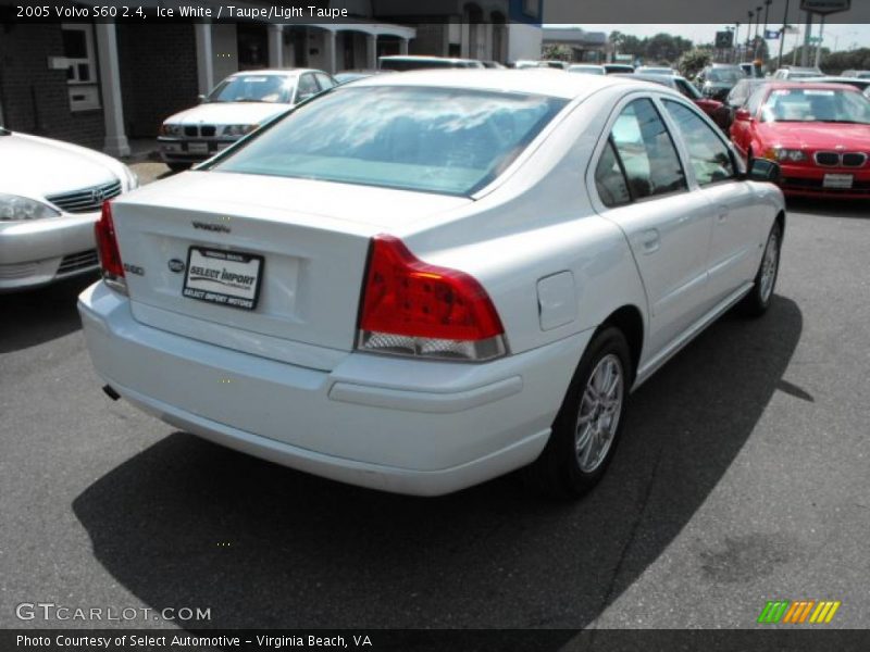 Ice White / Taupe/Light Taupe 2005 Volvo S60 2.4