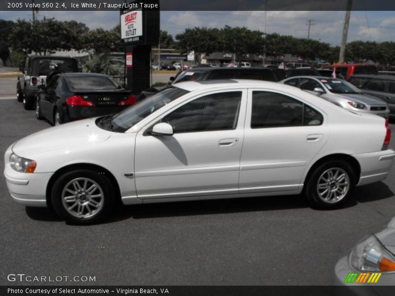 Ice White / Taupe/Light Taupe 2005 Volvo S60 2.4