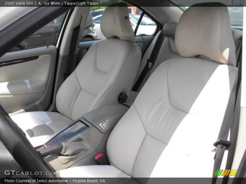 Ice White / Taupe/Light Taupe 2005 Volvo S60 2.4