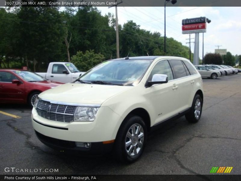 Creme Brulee Metallic / Medium Camel 2007 Lincoln MKX AWD