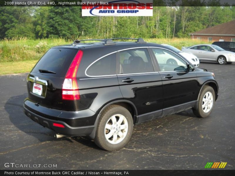 Nighthawk Black Pearl / Black 2008 Honda CR-V EX-L 4WD