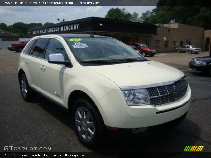 Creme Brulee Metallic / Medium Camel 2007 Lincoln MKX AWD