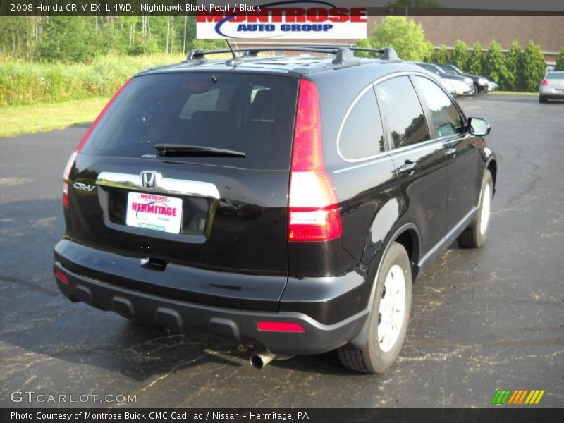 Nighthawk Black Pearl / Black 2008 Honda CR-V EX-L 4WD