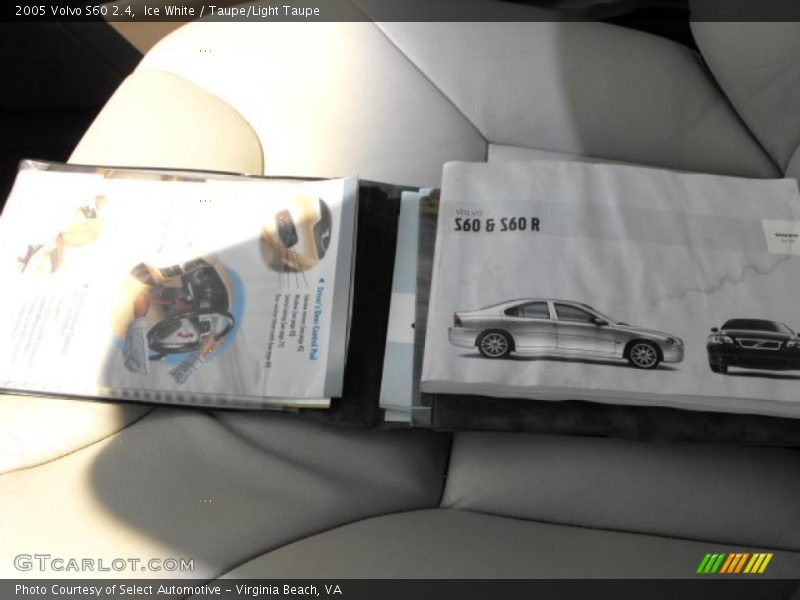 Ice White / Taupe/Light Taupe 2005 Volvo S60 2.4