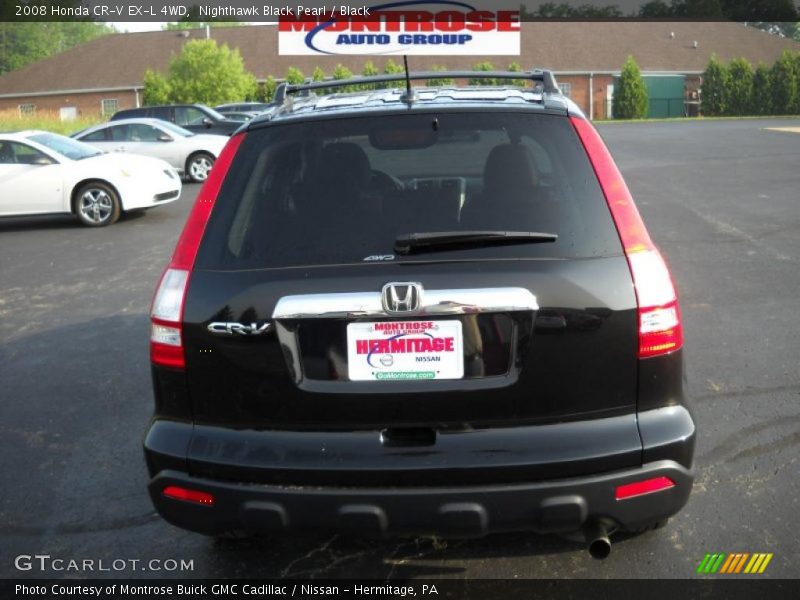 Nighthawk Black Pearl / Black 2008 Honda CR-V EX-L 4WD