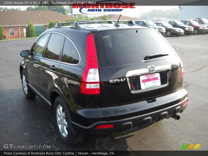 Nighthawk Black Pearl / Black 2008 Honda CR-V EX-L 4WD