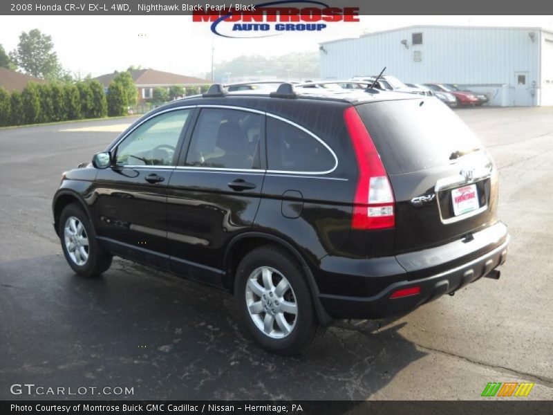 Nighthawk Black Pearl / Black 2008 Honda CR-V EX-L 4WD