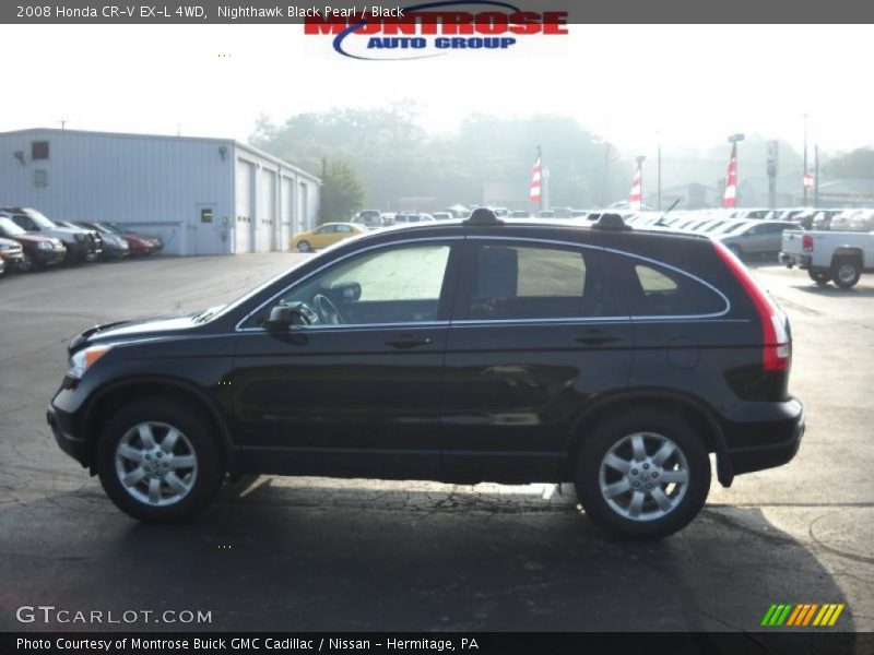 Nighthawk Black Pearl / Black 2008 Honda CR-V EX-L 4WD