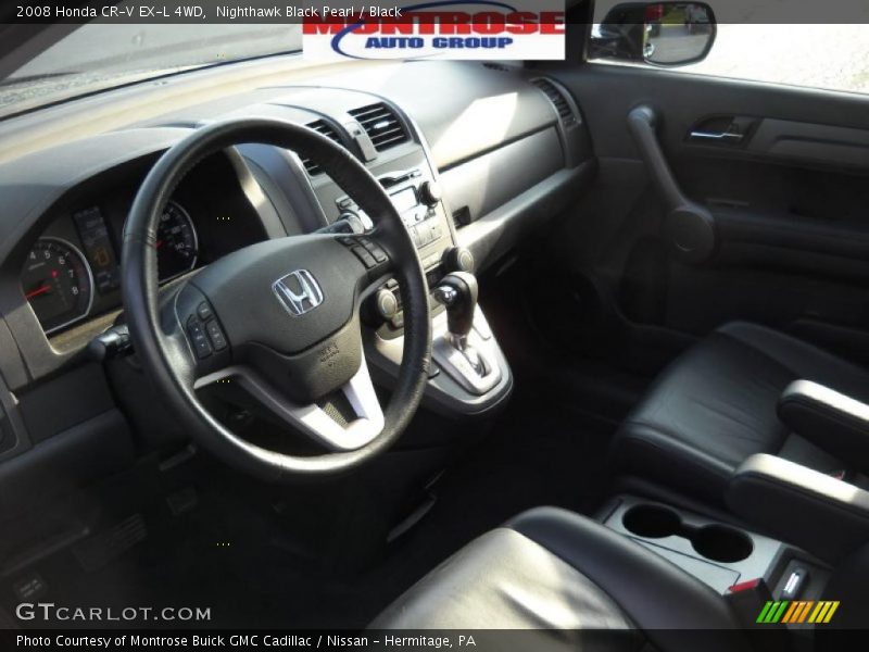 Nighthawk Black Pearl / Black 2008 Honda CR-V EX-L 4WD