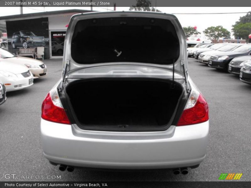Liquid Platinum Metallic / Stone 2007 Infiniti M 45 Sedan