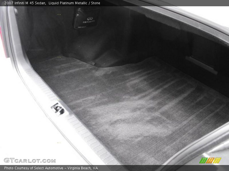 Liquid Platinum Metallic / Stone 2007 Infiniti M 45 Sedan