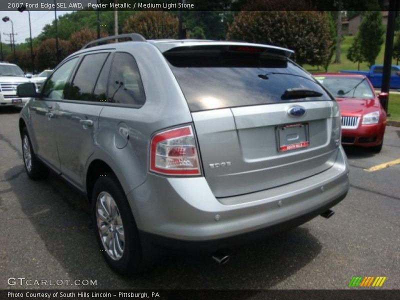 Pewter Metallic / Medium Light Stone 2007 Ford Edge SEL AWD