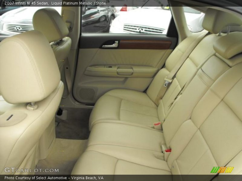 Liquid Platinum Metallic / Stone 2007 Infiniti M 45 Sedan